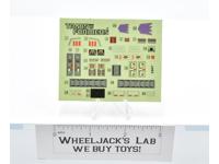 Barrage Decal Sticker Sheet G1 Transformers 1985 Vintage Action Figure