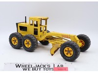 Tonka MR-970 Road Grader #16210 Yellow Pressed Metal Steel 1970s Vintage Vehicle