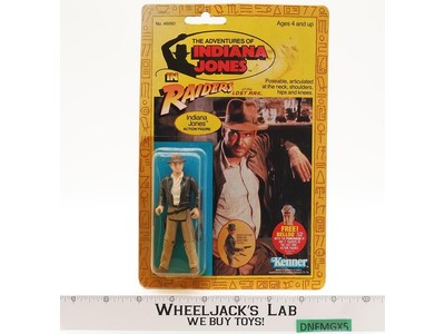 Indy from Indiana Jones ROTLA 1982 Kenner Action Figure NEW MOSC SEALED