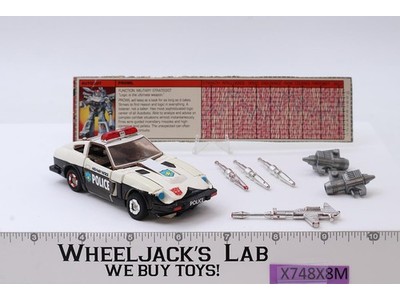 Prowl 100% Complete Vintage G1 Transformers Hasbro Action Figure