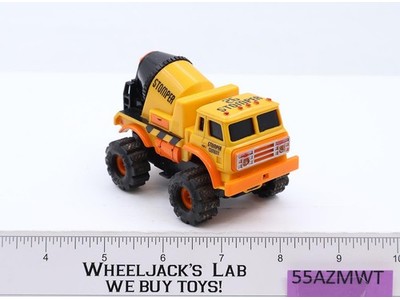 Peachtree Playthings 4x4 STOMPER #26 Cement Mixer Truck YELLOW 1998 WORKS