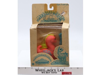 Cutesaurus Pony Friends G1 My Little Pony MLP 1987 Hasbro Vintage NEW MIB