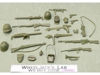 All American Fighter Army Plastic 12" Marx 1960's Vintage Figure Accessories