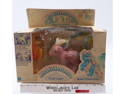 Curly Locks Brush 'n Grow Pony G1 My Little Pony MLP 1987 Hasbro NEW MIB
