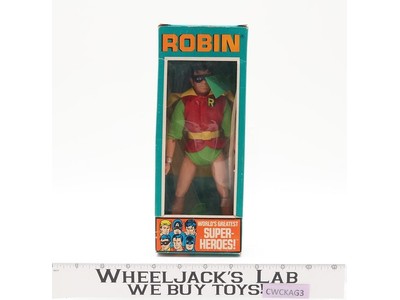 Robin #1302 WGSH 8" W/ BOX 100% Complete 1973 Mego Vintage Action Figure Mint