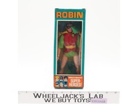 Robin #1302 WGSH 8" W/ BOX 100% Complete 1973 Mego Vintage Action Figure Mint
