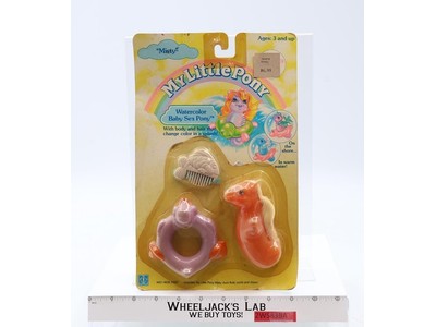 Misty Watercolor Baby Sea Pony G1 My Little Pony MLP 1987 Hasbro NEW SEALED