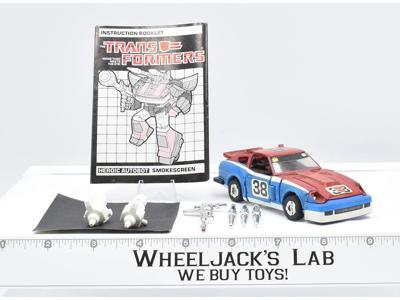 Smokescreen ~ 100% Complete 1985 Vintage G1 Transformers Action Figure W MANUAL