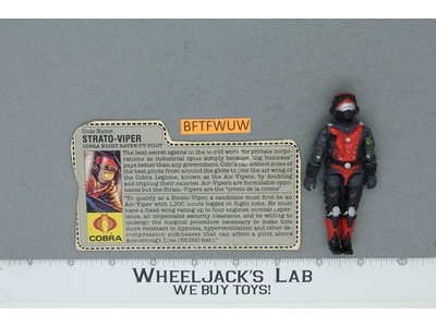 Strato-Viper V1 100% Complete G.I. Joe 1986 Hasbro Vintage Action Figure