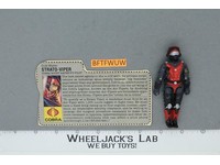 Strato-Viper V1 100% Complete G.I. Joe 1986 Hasbro Vintage Action Figure