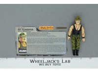 Sgt. Slaughter V2 100% Complete G.I. Joe 1986 Hasbro Vintage Action Figure