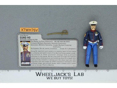 Gung Ho V2 Marine Dress Blues 1987 100% GI Joe Hasbro Action Figure Vintage