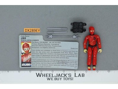 Jinx V1 100% Complete G.I. Joe 1987 Hasbro Vintage Action Figure