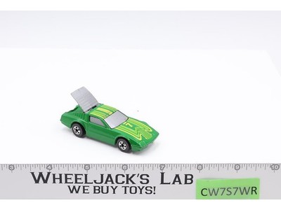 SMASH HIT #7 Crack-Ups GREEN w/ Yellow Hot Wheels Blackwall 1983 1985 Mattel Vtg