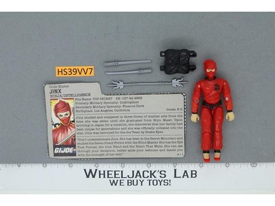 Jinx V1 100% Complete G.I. Joe 1987 Hasbro Vintage Action Figure