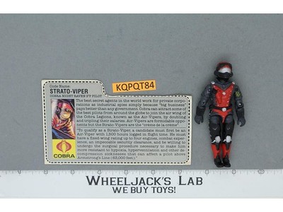 Strato-Viper V1 100% Complete G.I. Joe 1986 Hasbro Vintage Action Figure