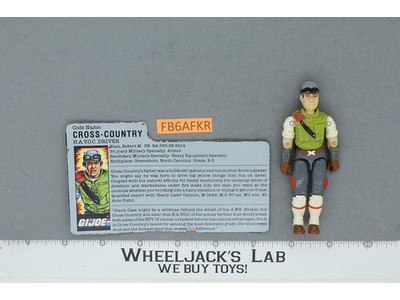 Cross Country V1 100% Complete G.I. Joe 1986 Hasbro Vintage Action Figure