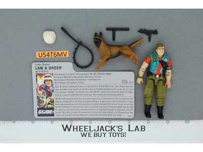 Law & Order V1 100% Complete G.I. Joe 1987 Hasbro Vintage Action Figure