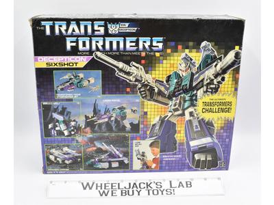 Sixshot MIB 100% Complete 1987 Vintage Hasbro G1 Transformers Action Figure