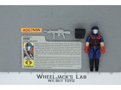 Vipers V1 100% Complete G.I. Joe 1986 Hasbro Vintage Action Figure