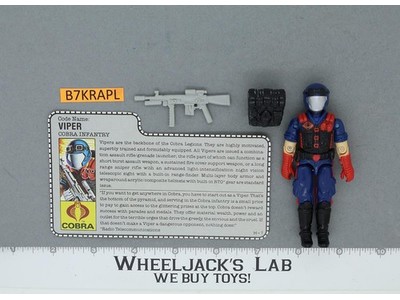 Vipers V1 100% Complete G.I. Joe 1986 Hasbro Vintage Action Figure