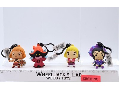 Lot of 4 Masters of the Universe Figural Bag Clips