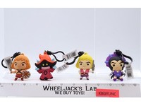 Lot of 4 Masters of the Universe Figural Bag Clips