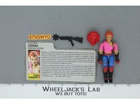 Zarana V1 100% Complete G.I. Joe 1986 Hasbro Vintage Action Figure
