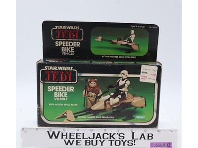 Speeder Bike 100% Complete W/Box Star Wars ROTJ 1983 Kenner Vehicle MIB