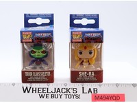 Lot of 2 Masters of the Universe Funko Pocket Pop! Keychains Skeletor & She-Ra