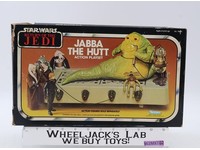 Jabba the Hutt Action Playset 100% Complete W/ Insert Star Wars 1983 Kenner