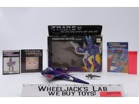 Cyclonus W/BOX 100% Complete 1986 Vintage G1 Transformers Figure PURPLE EARS