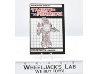 Grapple Action Figure Vintage Instruction Manual Booklet 1985 G1 Transformers
