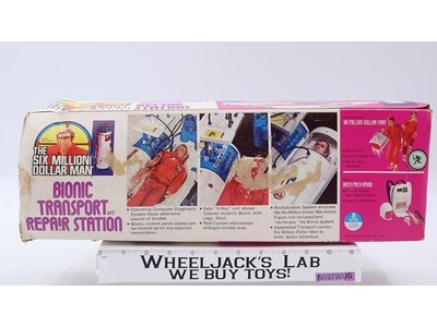 Bionic Transport & Repair Station Complete Box & Figure Six Million Dollar Man