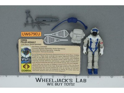Snow Serpent V1 100% Complete G.I. Joe 1985 Hasbro Vintage Action Figure
