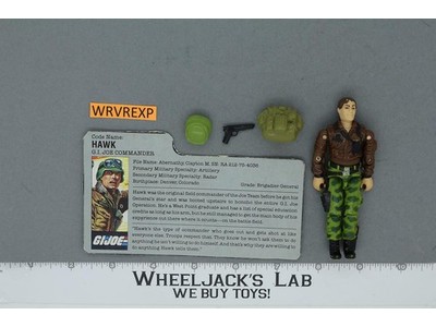 Hawk V2 100% Complete G.I. Joe 1986 Hasbro Vintage Action Figure