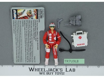 Lifeline V1 100% Complete 1986 G.I. Joe Hasbro Vintage Action Figure