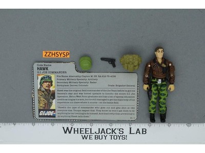Hawk V2 100% Complete G.I. Joe 1986 Hasbro Vintage Action Figure