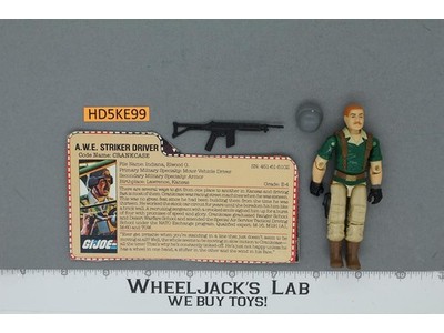 Crankcase V1 100% Complete G.I. Joe 1985 Hasbro Vintage Action Figure