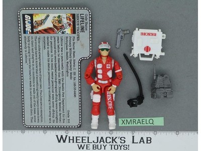 Lifeline V1 100% Complete 1986 G.I. Joe Hasbro Vintage Action Figure