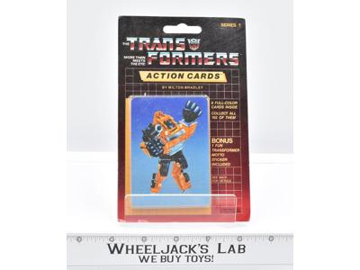 Grapple Sealed Pack Card #17 of Transformers Trading Action Cards 1985 G1