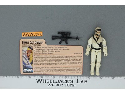 Frostbite V1 100% Complete G.I Joe 1985 Hasbro Vintage Action Figure