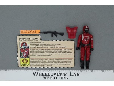 Crimson Guard V1 100% Complete G.I. Joe 1985 Hasbro Vintage Action Figure