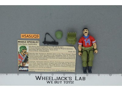 Bazooka V1 100% Complete G.I. Joe 1985 Hasbro Vintage Action Figure