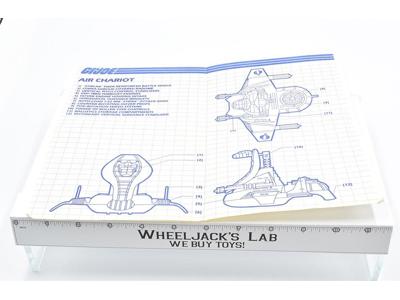 Air Chariot #2 Original Blueprints Instructions 1986 ARAH GI Joe Cobra
