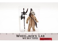 Logray Ewok HK Dark Brown Stripes AFA GRADED 80 Star Wars 1983 Kenner Figure