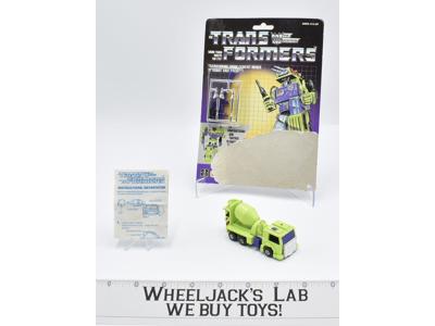Mixmaster W CARDBACK BUBBLE 100% Action Vintage Hasbro G1 Transformers