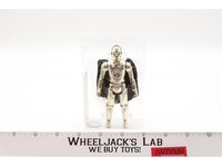 C-3PO Removable Limbs NO COO AFA GRADED 80 Star Wars 1982 Kenner Figure