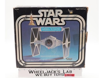 White Imperial Tie Fighter WORKS 100% Complete Star Wars 1978 Kenner Vehicle