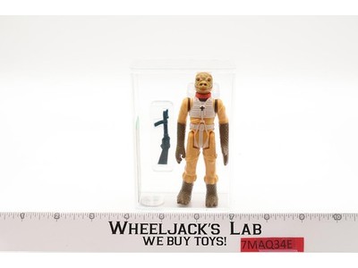 Bossk Bounty Hunter Olive Head/Flat Paint AFA GRADED 80 Star Wars 1980 Kenner